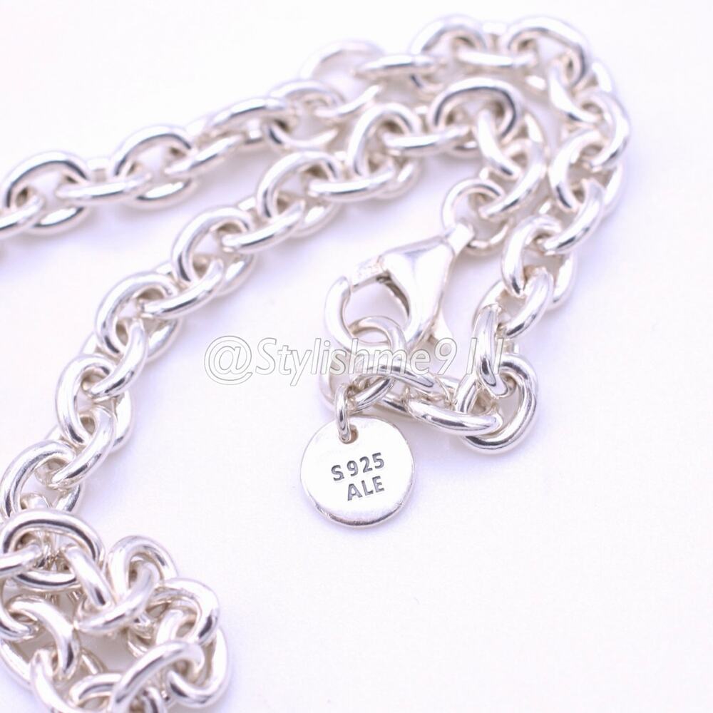 Authentic PANDORA Chunky Infinity Knot Necklace - Picture 5 of 7